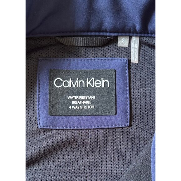 CALVIN KLEIN WATER RESISTANT FULL ZIP JACKET MEN SIZE S BLUE - Picture 11 of 12
